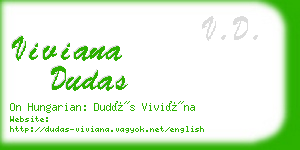 viviana dudas business card